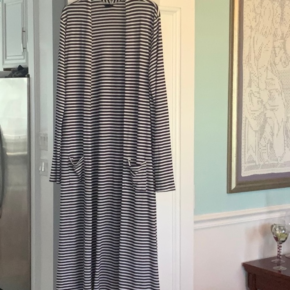 Agnes & Dora Navy and White Striped long sweater